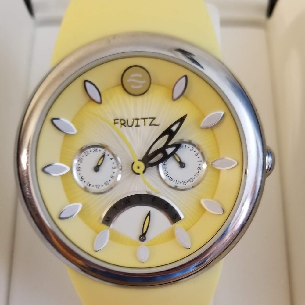 Fruitz by Philip Stein Watch with Yellow Band